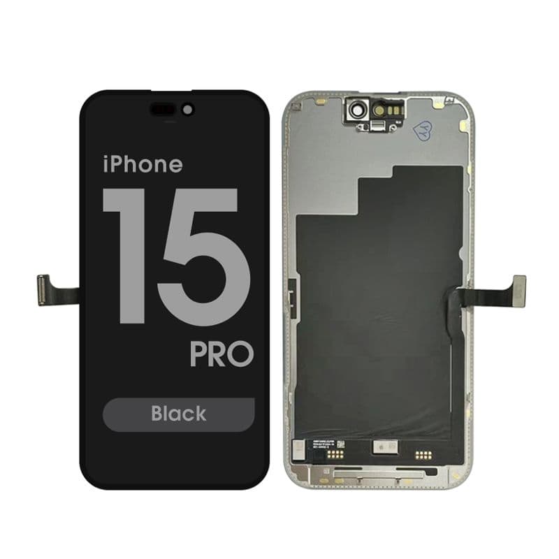 Premium - OLED Screen and Digitizer Assembly for iPhone 15 Pro (Black)