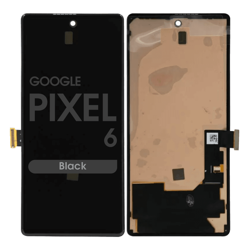 Refurbished - OLED Screen and Digitizer Assembly w/ Frame for Google Pixel 6 (Black)