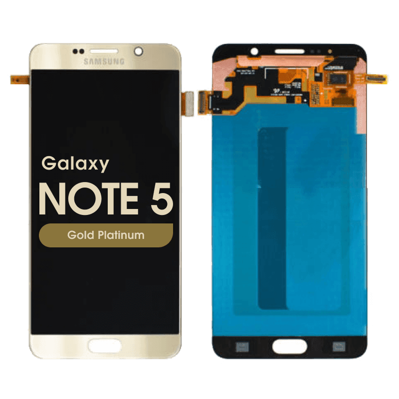 Refurbished - OLED Screen and Digitizer Assembly for Samsung Galaxy Note 5 (N920) (No Frame) (Gold Platinum)