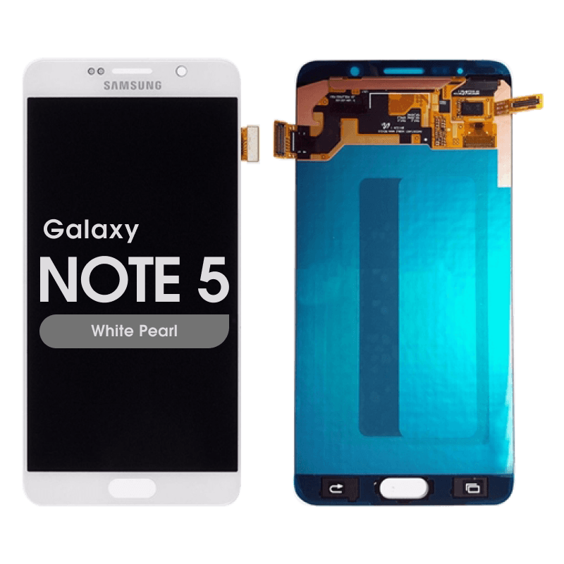 Refurbished - OLED Screen and Digitizer Assembly for Samsung Galaxy Note 5 (N920) (No Frame) (White Pearl)