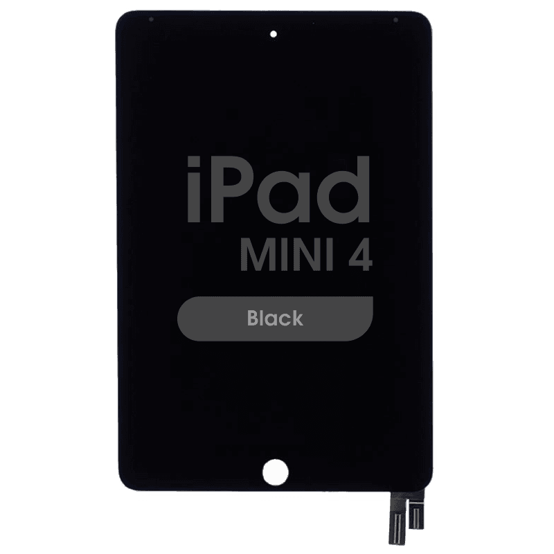 FX5 Fused - Glass and Digitizer Full LCD Assembly for iPad Mini 4 (Sleep / Wake Flex Pre-Soldered) (Black)