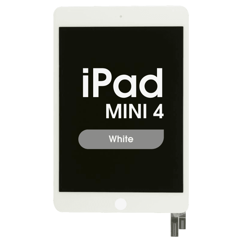FX5 Fused - Glass and Digitizer Full LCD Assembly for iPad Mini 4 (Sleep / Wake Flex Pre-Soldered) (White)