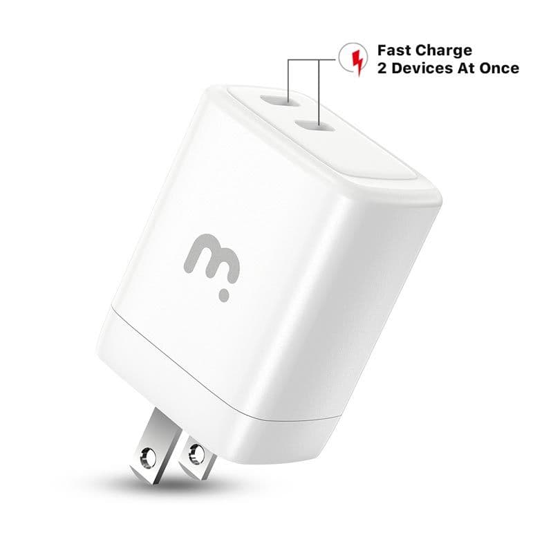 MyBat Pro - USB-C Fast Charging Wall Charger (40W) (White)