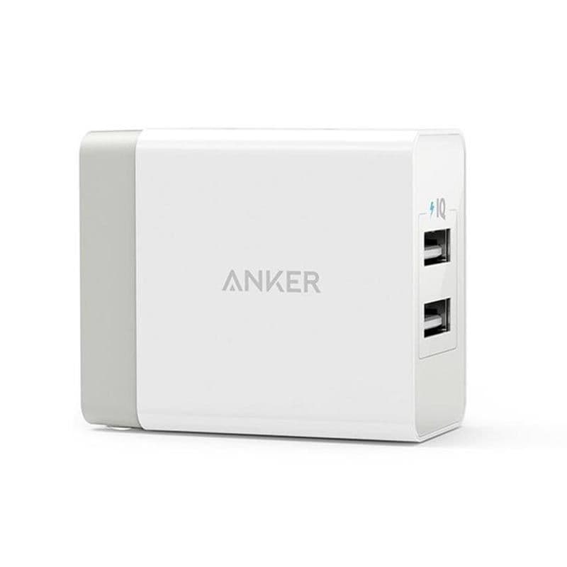 Anker - PowerPort Dual USB Power Adapter (24W)