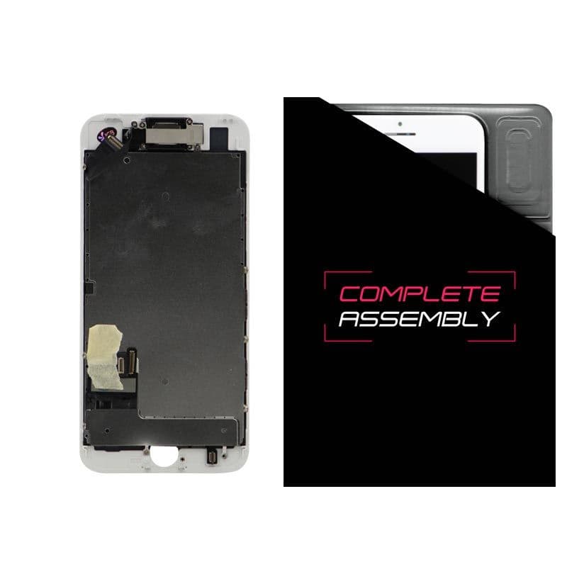 Complete Assembly - Aftermarket LCD Screen and Digitizer Assembly, for iPhone 7 (Front camera, Proximity Sensor and Earspeaker pre-installed) (White)