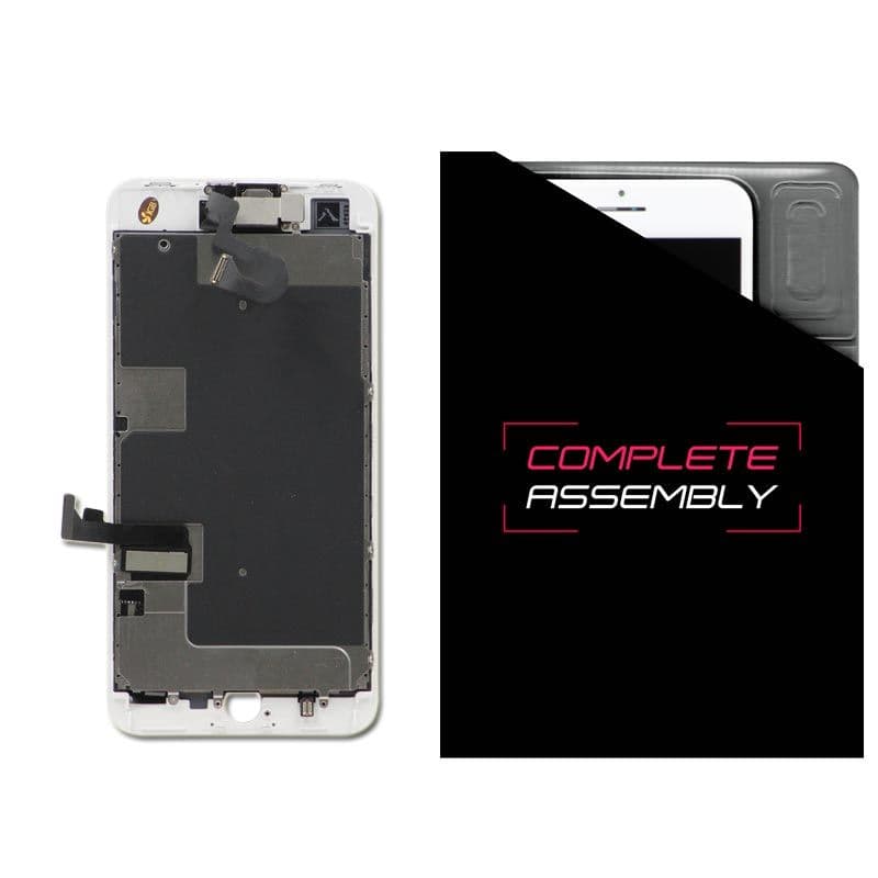 Complete Assembly - LCD Screen and Digitizer Assembly for iPhone 8 Plus (Front Camera / Prox Sensor / Earspeaker Pre-Installed) (White)