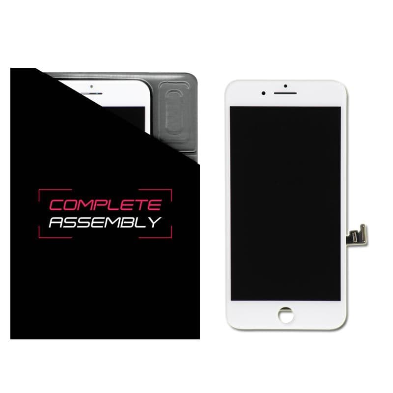 Complete Assembly - LCD Screen and Digitizer Assembly for iPhone 8 Plus (Front Camera / Prox Sensor / Earspeaker Pre-Installed) (White)