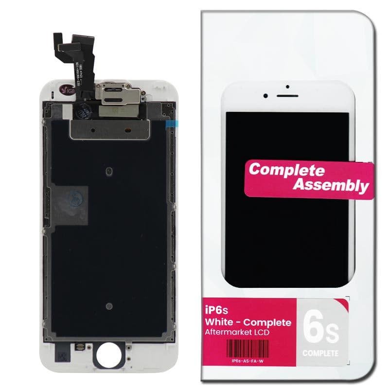 Complete Assembly - LCD Screen and Digitizer Assembly for iPhone 6S (Front Camera / Prox Sensor / Earspeaker Pre-Installed) (White)