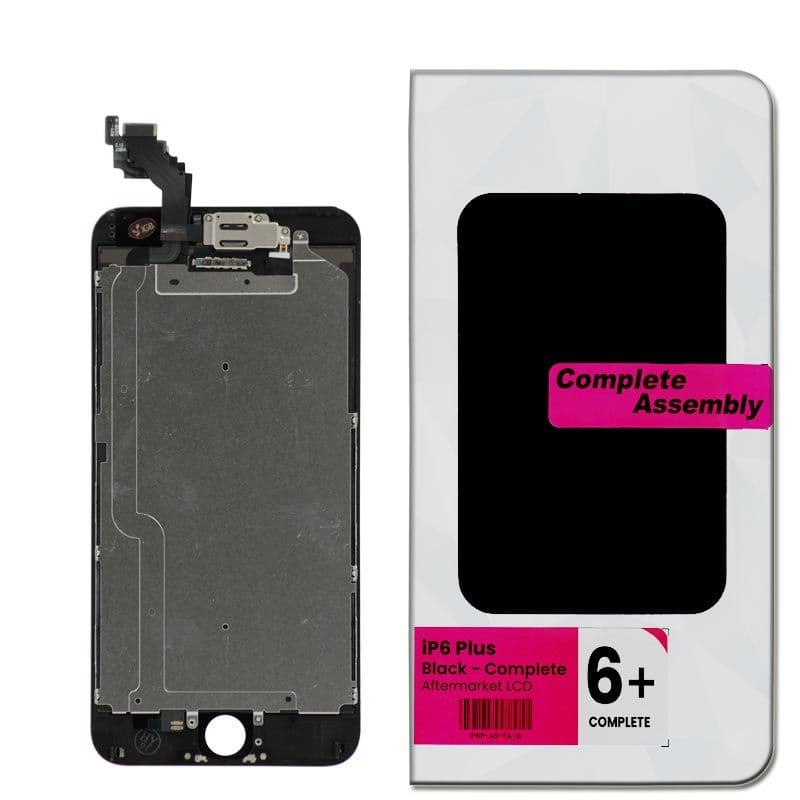 Complete Assembly - LCD Screen and Digitizer Assembly for iPhone 6 Plus (Front camera / Prox Sensor / Earspeaker Pre-Installed) (Black)