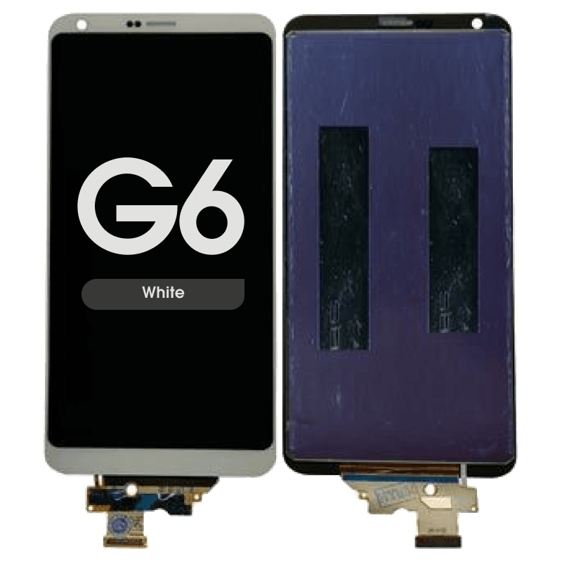 LCD Screen and Digitizer Assembly for LG G6 (No Frame) (White)
