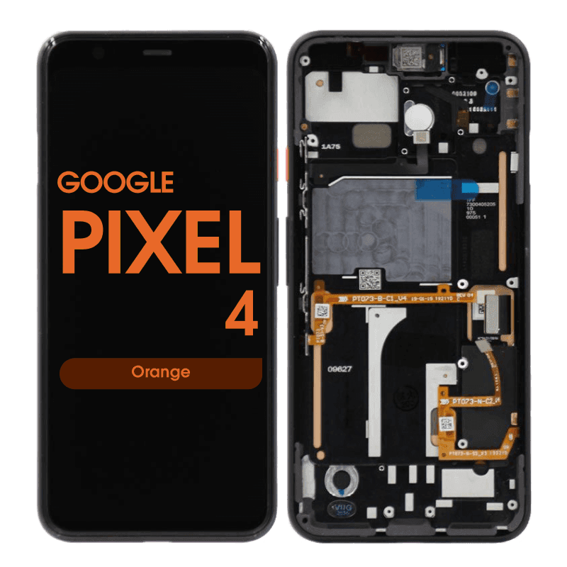 OLED Screen and Digitizer Assembly w/ Frame for Google Pixel 4 (Orange)