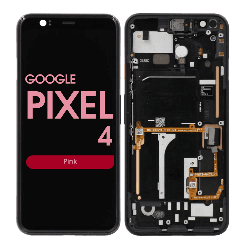 OLED Screen and Digitizer Assembly w/ Frame for Google Pixel 4 (Pink)