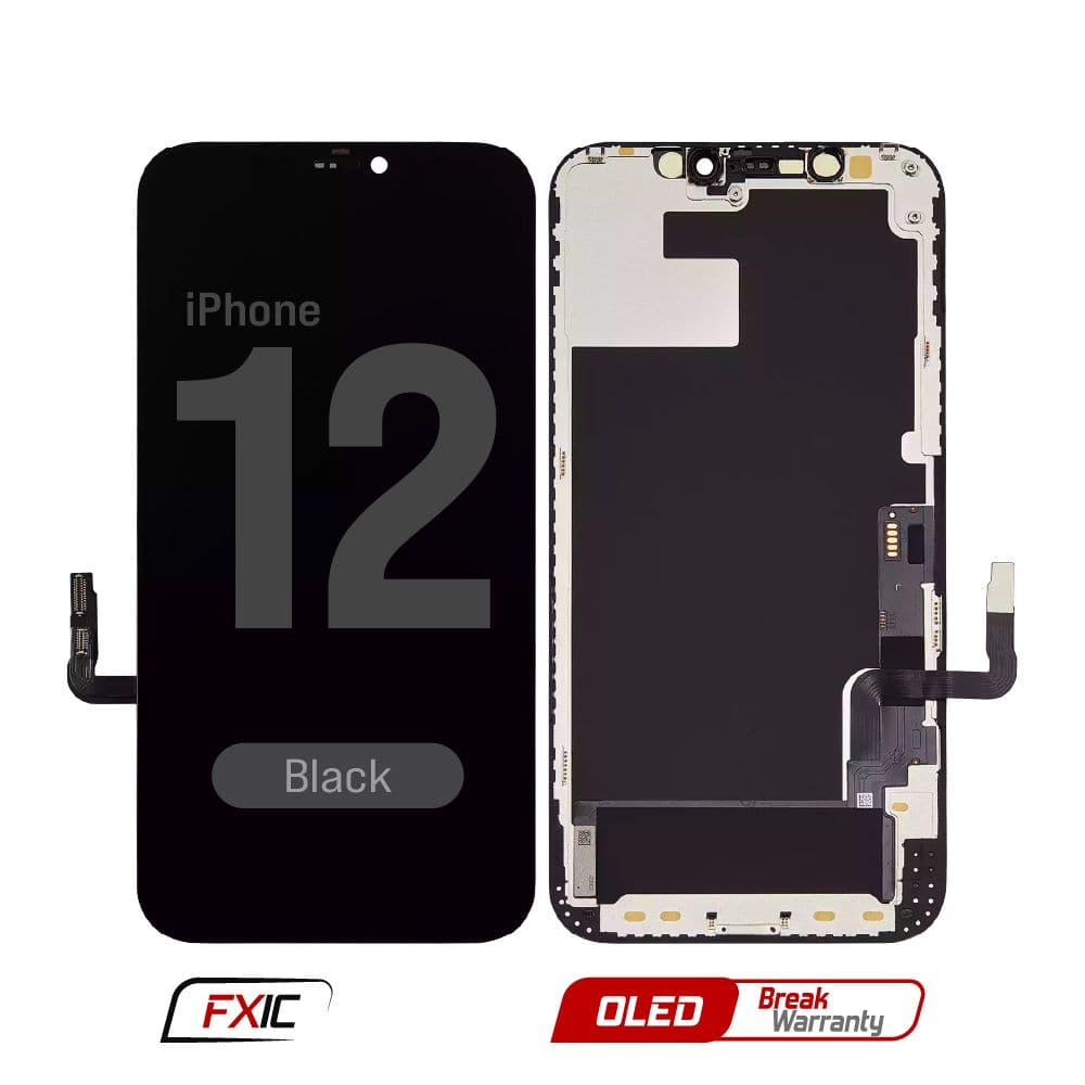 FX5 Soft OLED - Aftermarket OLED Screen Assembly for iPhone 12 / 12 Pro (Black) (IC Swappable)