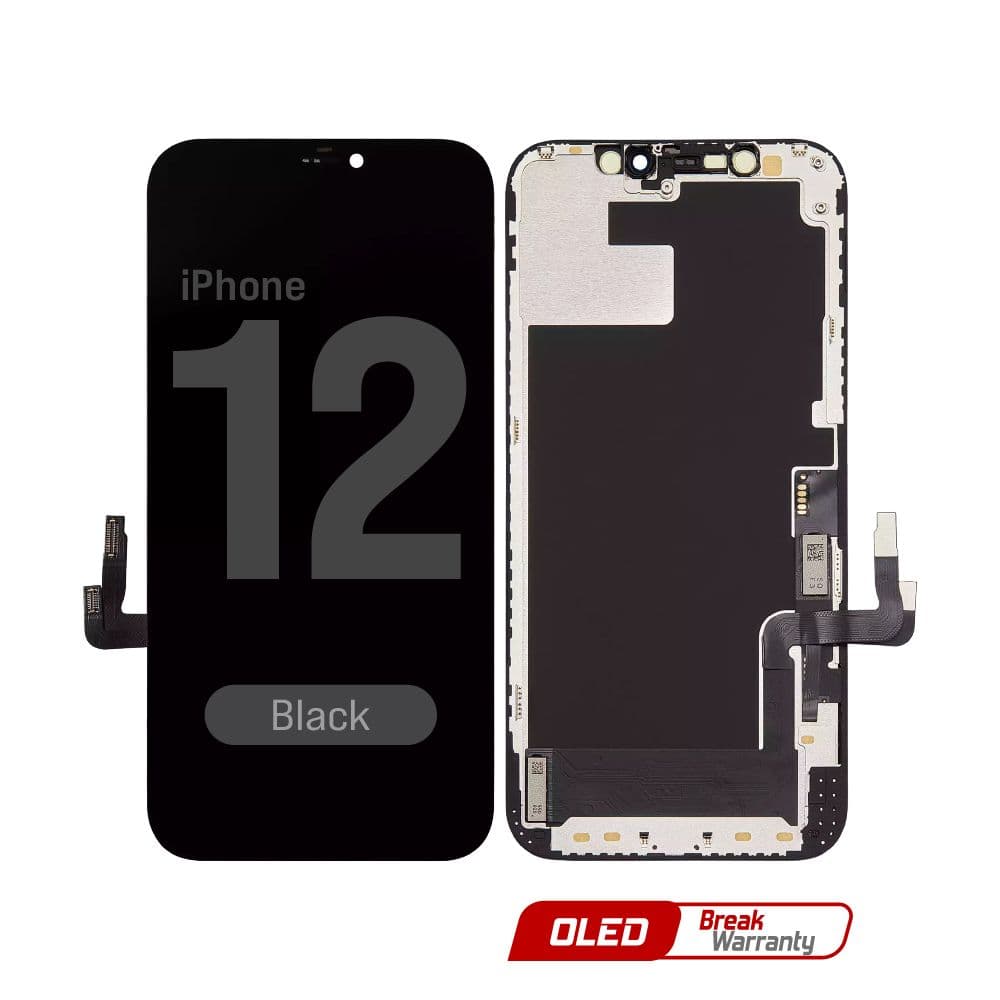 FX5 Hard OLED - Aftermarket OLED Screen Assembly for iPhone 12 / 12 Pro (Black)