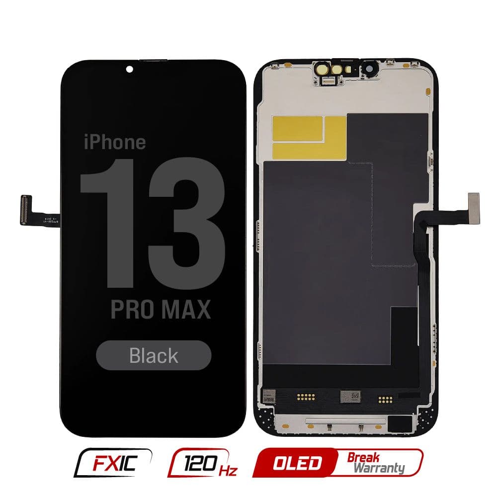 FX5 Soft OLED 120Hz - Aftermarket OLED Screen and Digitizer Assembly for iPhone 13 Pro Max (Black) (IC Swappable)