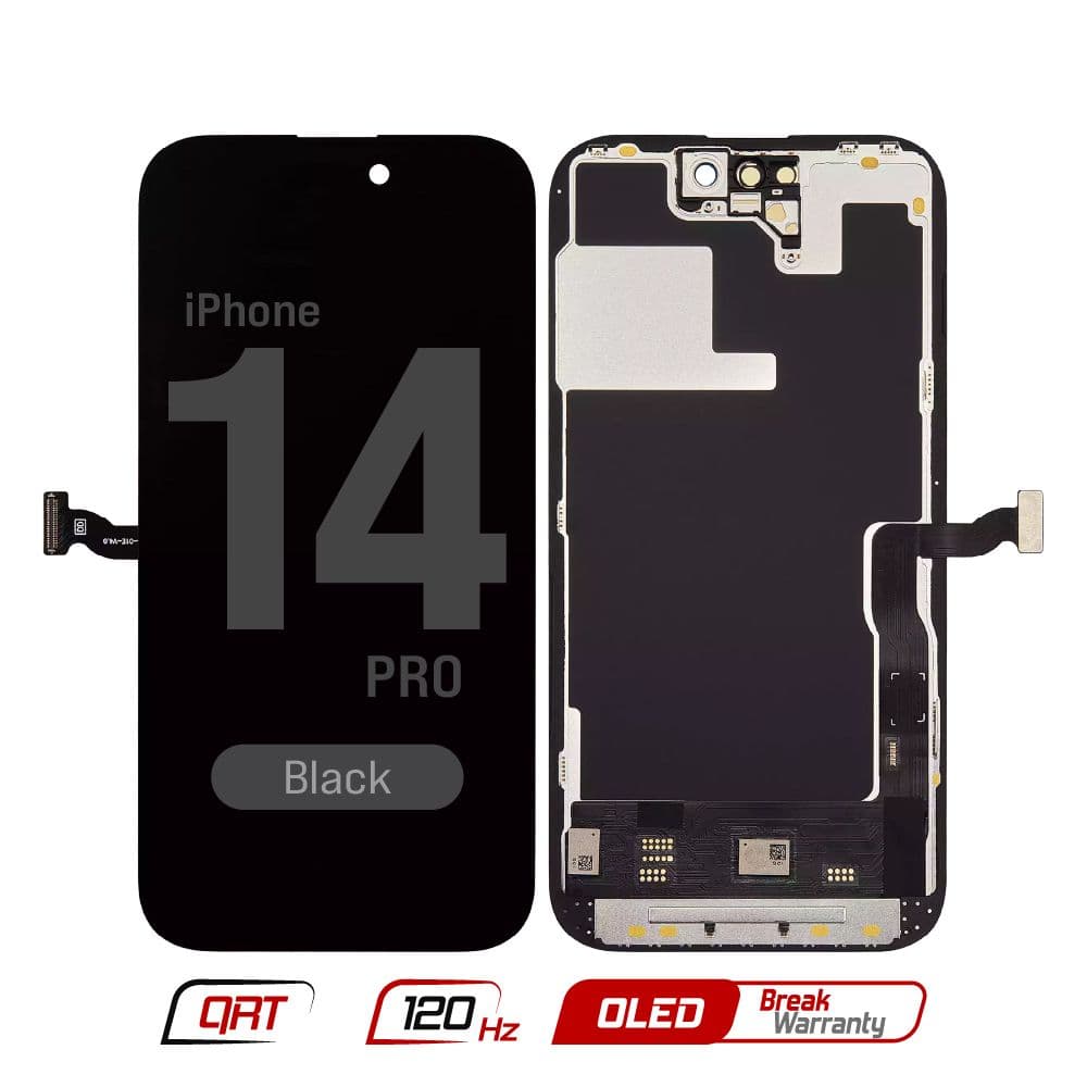FX5 Soft OLED QRT - Aftermarket OLED Screen and Digitizer Assembly for iPhone 14 Pro (120Hz) (Quick Repair Technology) (Black)