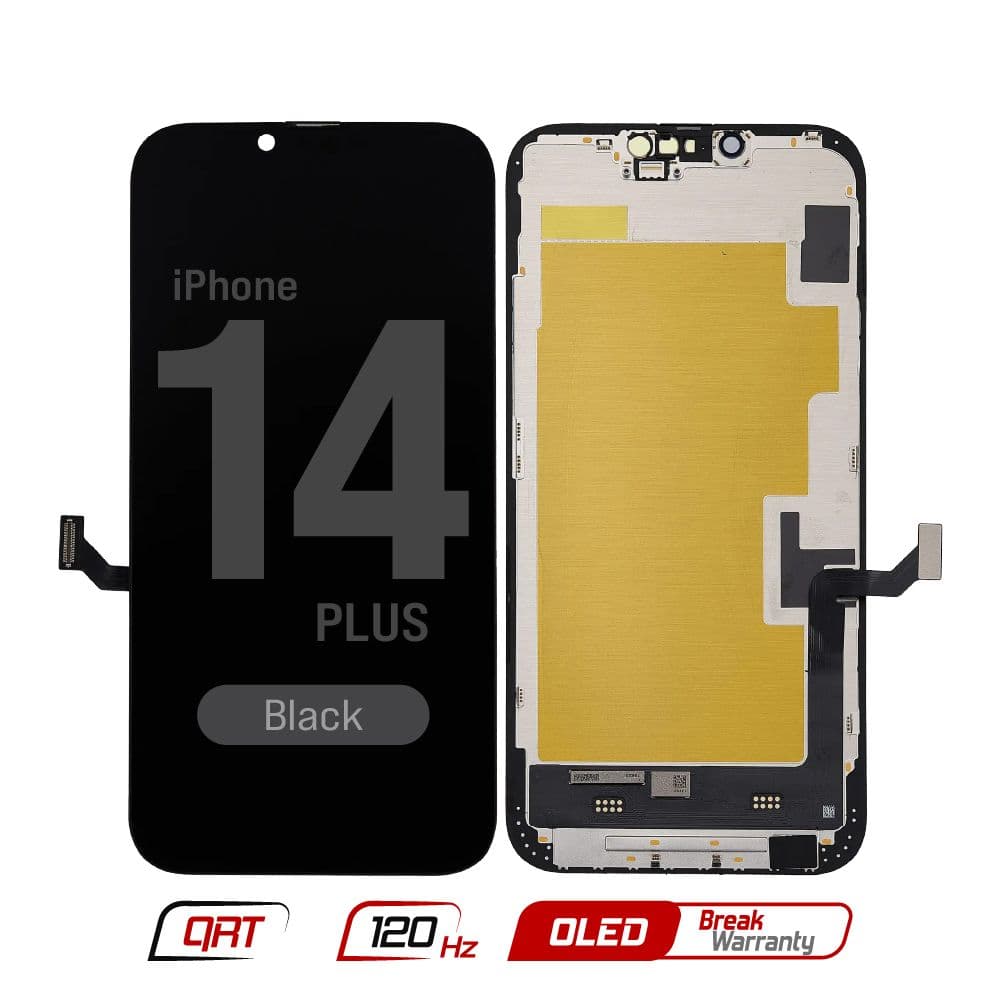 FX5 Soft OLED 120Hz QRT - Aftermarket OLED Screen and Digitizer Assembly for iPhone 14 Plus (Quick Repair Technology) (Black)