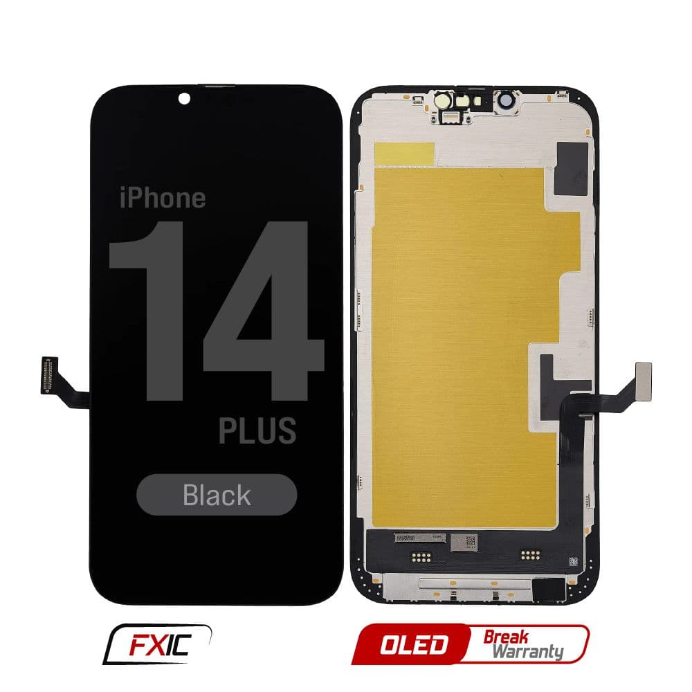FX5 Soft OLED - Aftermarket OLED Screen and Digitizer Assembly for iPhone 14 Plus (Black) (IC Swappable)