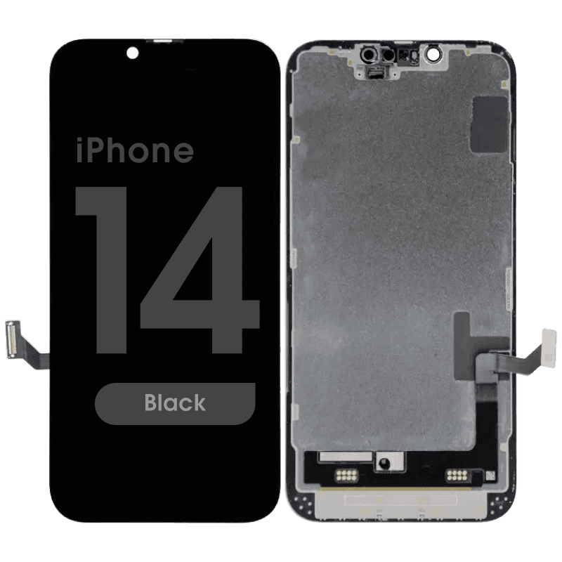 Premium Refurbished - OLED Screen Assembly for iPhone 14 / 16e (Black) - Injured Gadgets