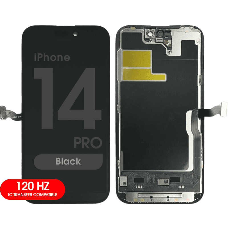 FX5 Soft OLED 120Hz - Aftermarket OLED Screen and Digitizer Assembly for iPhone 14 Pro (Black) (IC Swappable)