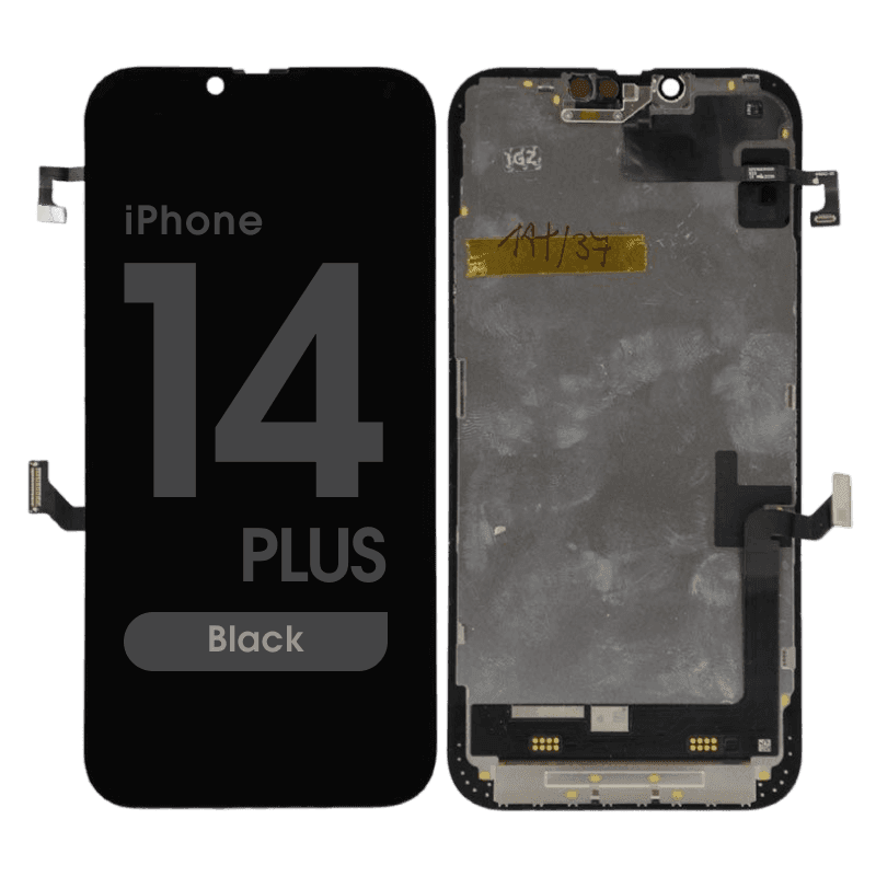 Complete OEM Pull - OLED Screen Assembly w/ Proximity Light Sensor Flex for iPhone 14 Plus (Pairable) (Grade C) (Black)