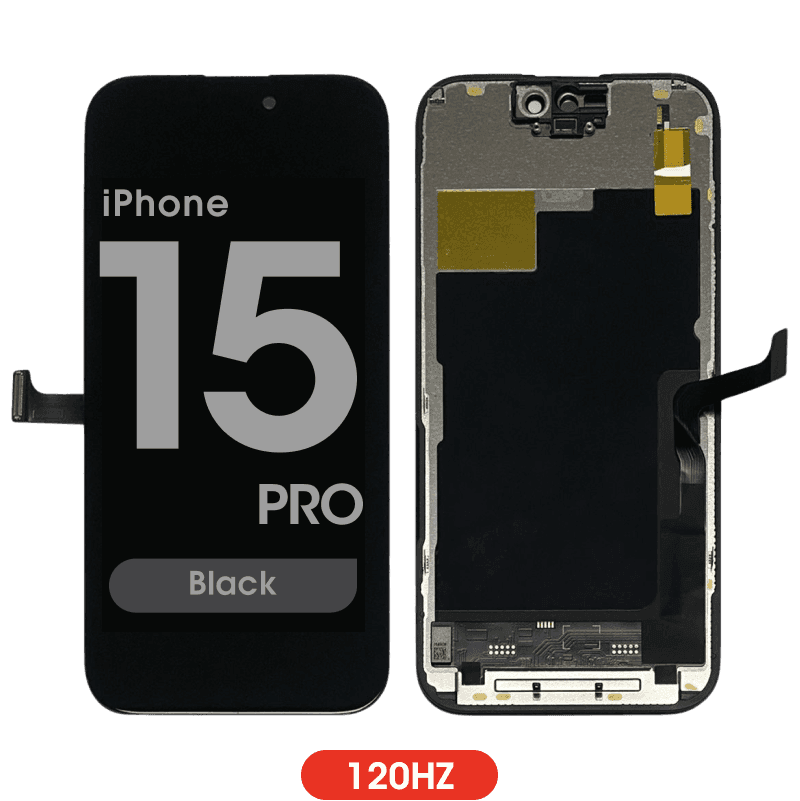 FX5 Incell 120Hz - Aftermarket LCD Screen and Digitizer Assembly for iPhone 15 Pro (IC Swappable) (Black)