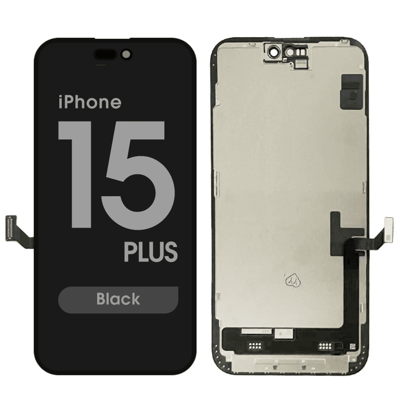 Premium Refurbished - OLED Screen Assembly for iPhone 15 Plus (Black)