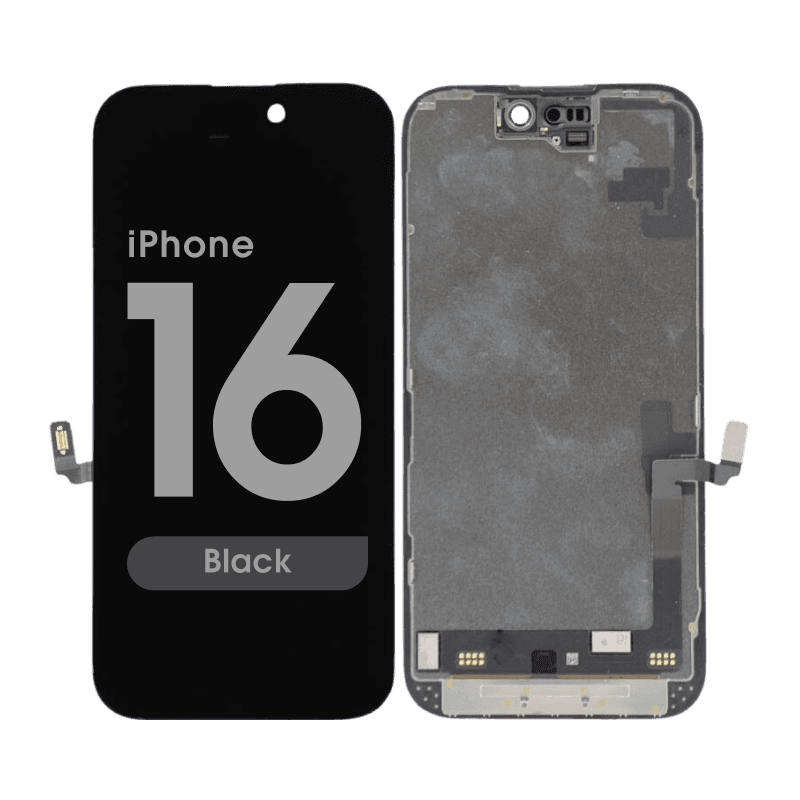 Premium Refurbished - OLED Screen Assembly for iPhone 16 (Black)