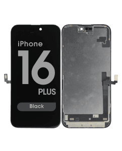FX5 Soft OLED QRT - Aftermarket OLED Screen and Digitizer Assembly for iPhone 16 Plus (Black) (Quick Repair Technology)