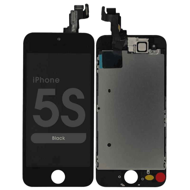 Complete Assembly - LCD Screen and Digitizer Assembly for iPhone 5S (Front Camera / Prox Sensor / Earspeaker Pre-Installed) (Black)