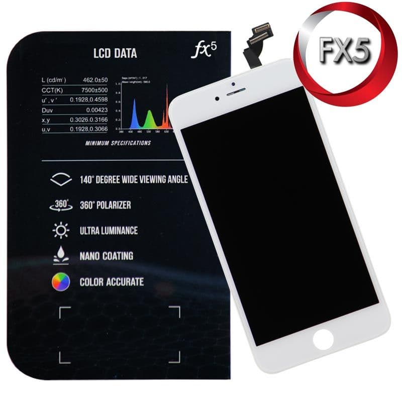 FX5 - Aftermarket LCD Screen and Digitizer Assembly for iPhone 6 Plus (White)