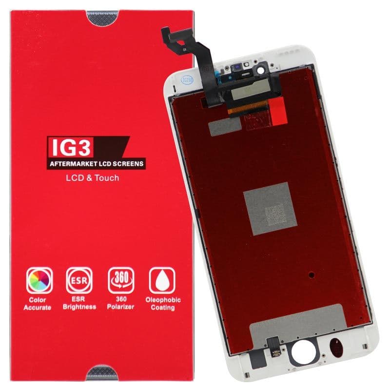 IG3 - Aftermarket LCD Screen and Digitizer Assembly for iPhone 6S Plus (White)