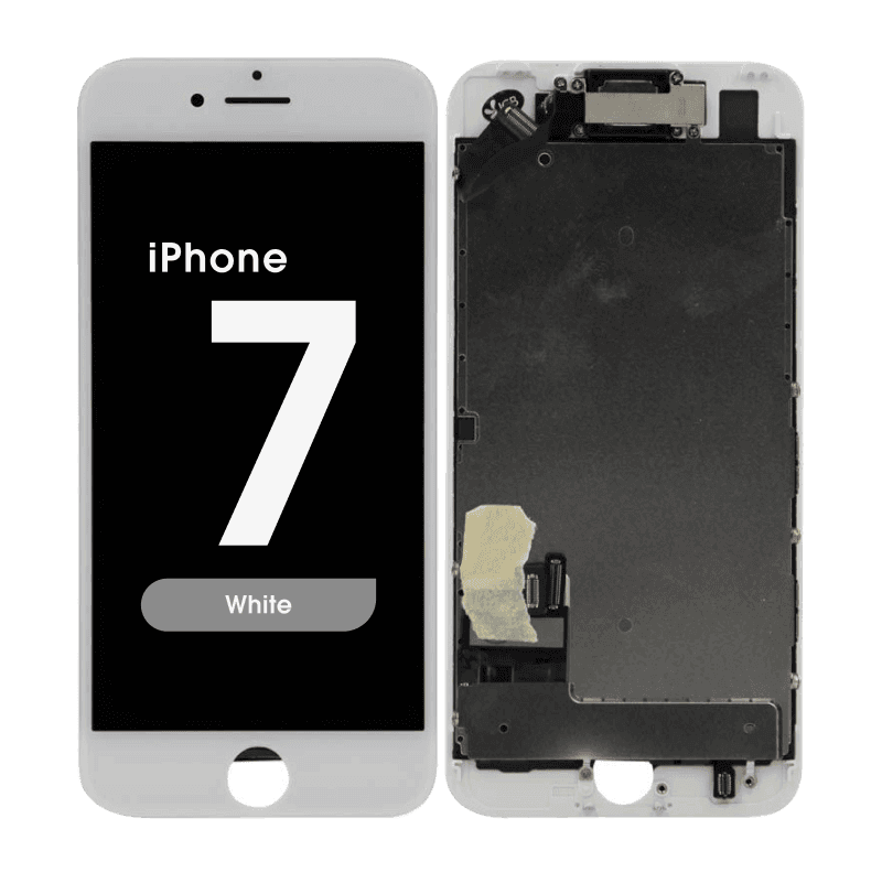 Complete Assembly - LCD Screen and Digitizer Assembly for iPhone 7 (Front Camera / Prox Sensor / Earspeaker Pre-Installed) (White)