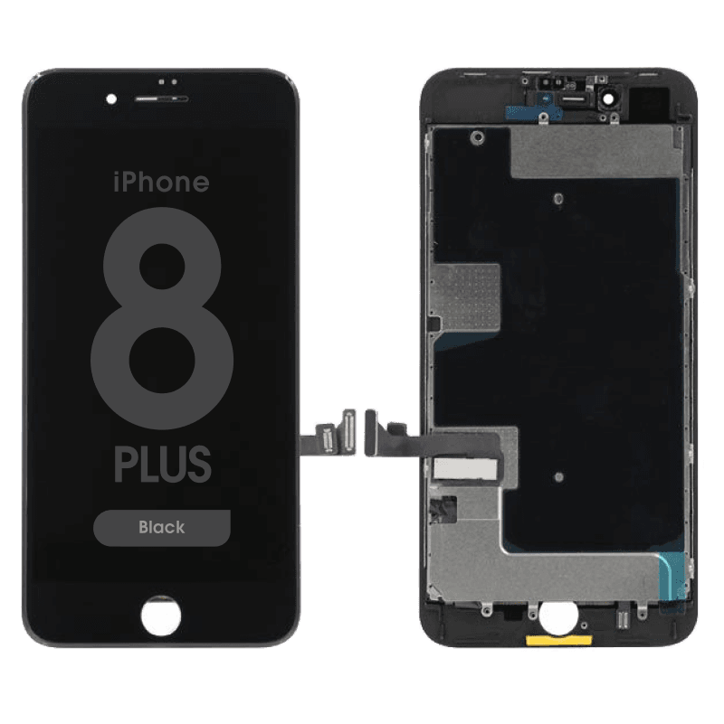 Premium Refurbished - LCD Screen and Digitizer Assembly for iPhone 8 Plus (Black)