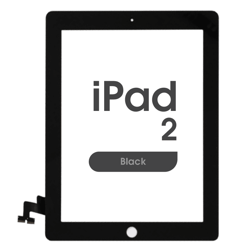 Premium - Glass and Digitizer Touch Panel for iPad 2 (Black)