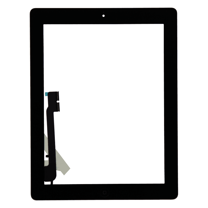 Aftermarket Full Assembly Glass and Digitizer with Home Button and Adhesive, Black, for iPad 4