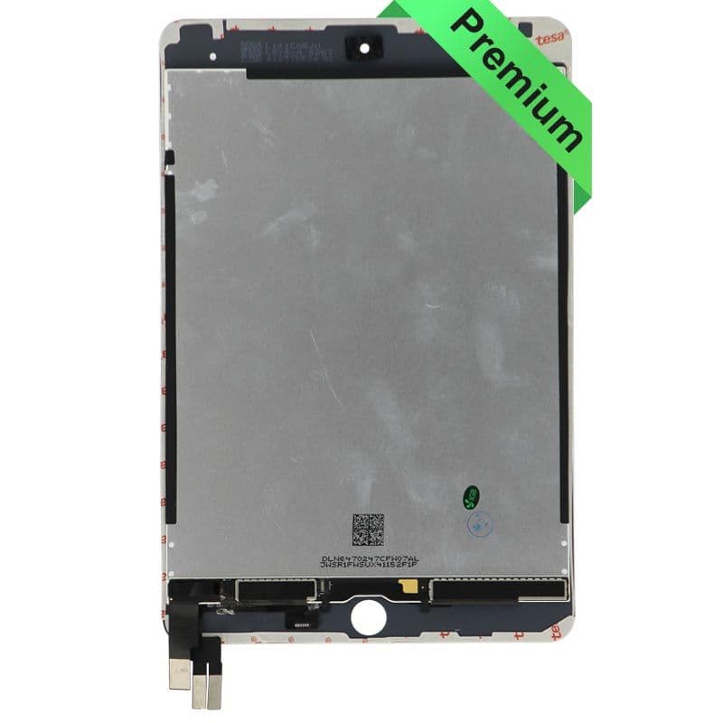 Premium Refurbished - Glass and Digitizer Full LCD Assembly for iPad Mini 5 (Sleep / Wake Flex Pre-Soldered) (White)