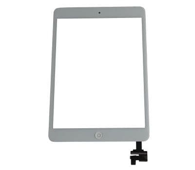 Aftermarket - Glass and Digitizer Touch Panel w/ Home Button for iPad Mini 1 / iPad Mini 2 (White)