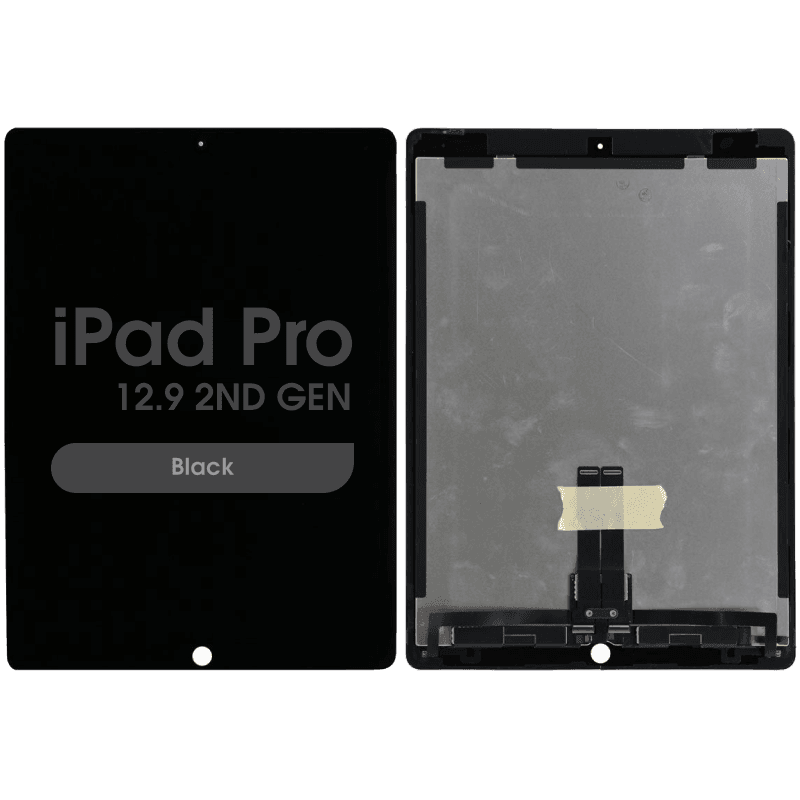 Premium Refurbished– Glass and Digitizer Complete LCD Assembly for iPad Pro 12.9 2nd Gen w/ Daughterboard (Black)