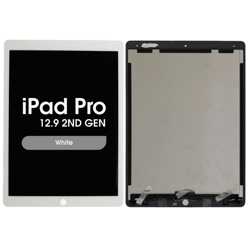Premium – Glass and Digitizer Complete LCD Assembly for iPad Pro 12.9 2nd Gen (White)