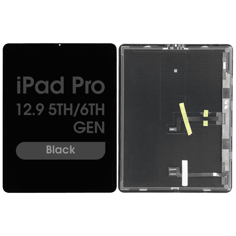 Premium Refurbished - Glass and Digitizer Complete LCD Assembly for iPad Pro 12.9 5th Gen (2021) / 6th Gen (2022) (Black)