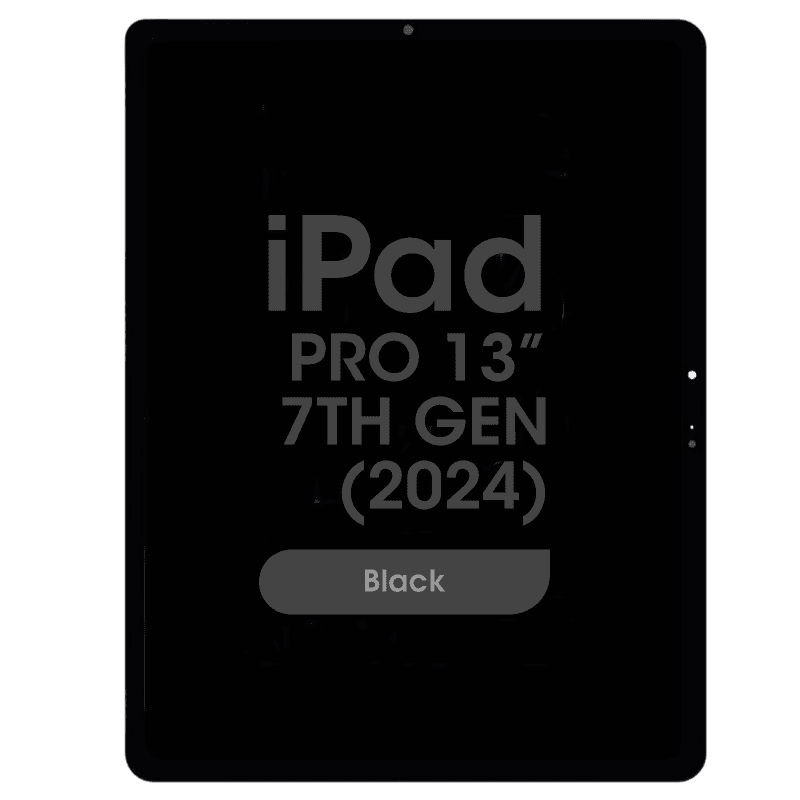 Premium Refurbished - Glass and Digitizer Complete LCD Assembly for iPad Pro 13" 7th Gen (2024) (Black)