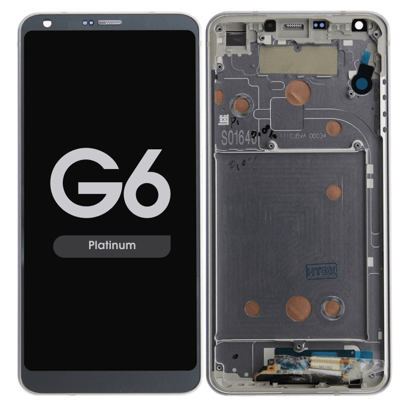 LCD Screen and Digitizer Assembly w/ Frame for LG G6 (Platinum)