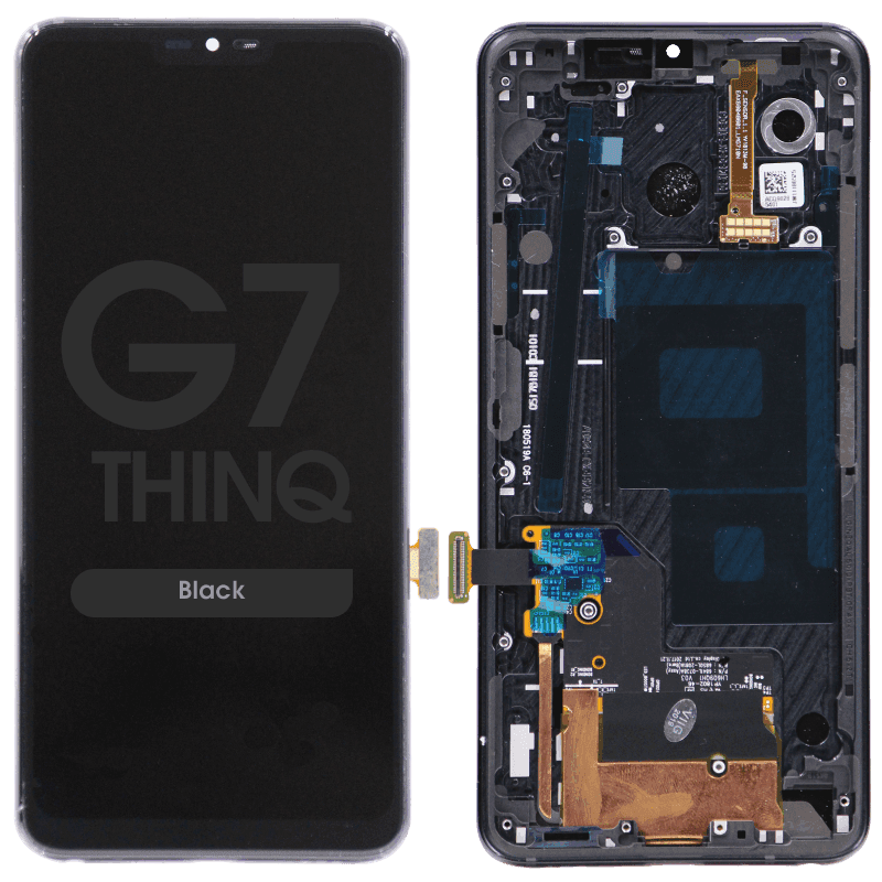 LCD Screen and Digitizer Assembly w/ Frame for LG G7 ThinQ (Black)