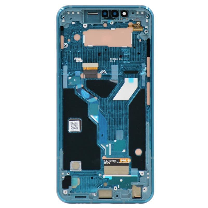 OLED Screen and Digitizer Assembly w/ Frame for LG G8S ThinQ (Mirror Teal)