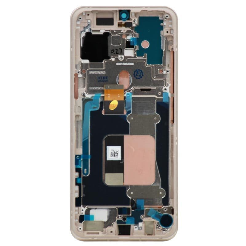 OLED Screen and Digitizer Assembly w/ Frame for LG V60 ThinQ (Gold)