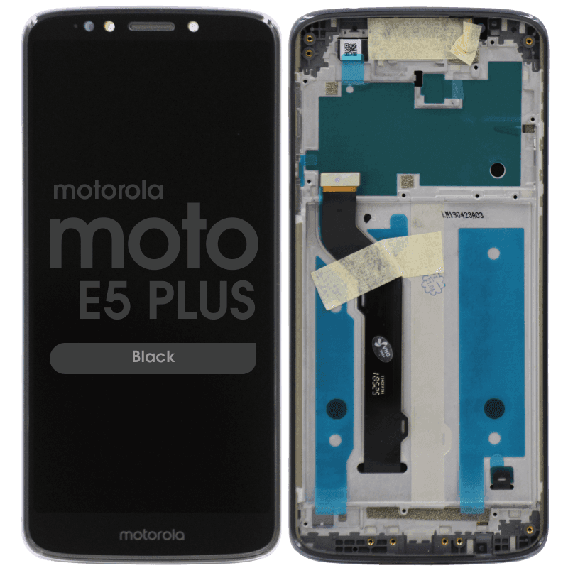 LCD Screen and Digitizer Assembly w/ Frame for Motorola Moto E5 Plus (XT1924) (Black)