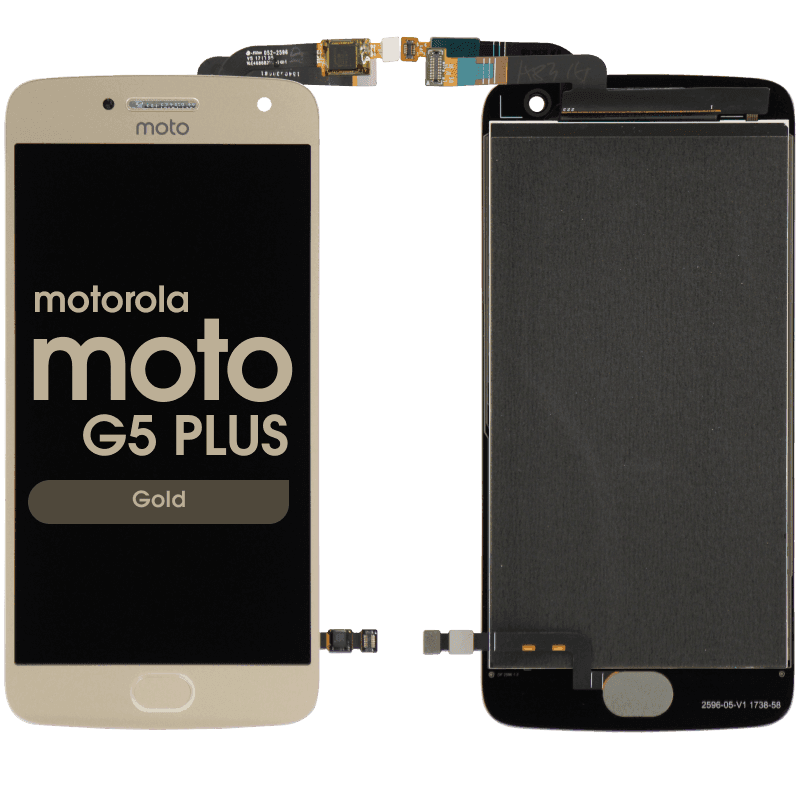 LCD Screen and Digitizer Assembly for Motorola Moto G5 Plus (XT1687) (No Frame) (Gold)