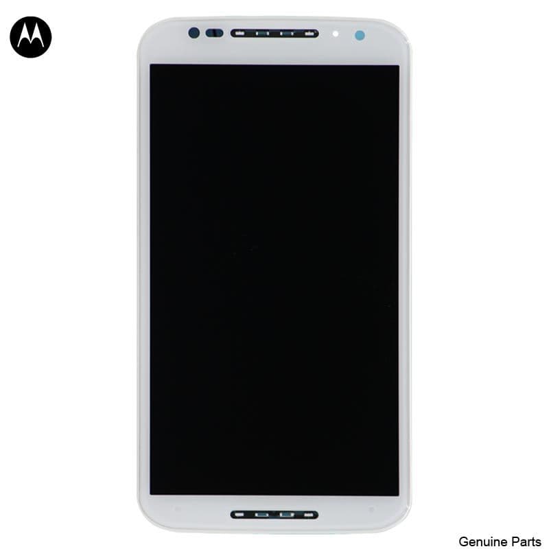 LCD Screen and Digitizer Assembly w/ Frame for Motorola Moto X 2nd Gen (XT1092) (White)