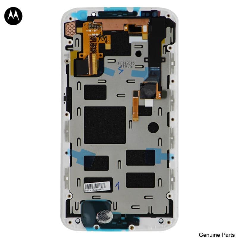 LCD Screen and Digitizer Assembly w/ Frame for Motorola Moto X 2nd Gen (XT1092) (White)